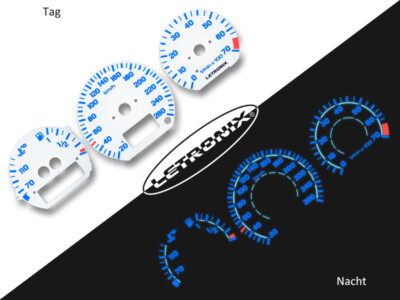 Letronix plasma speedometer dials El-dash VW Passat Corrado VR6 G60 digital