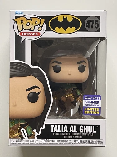 Funko Pop! Heroes #475 TALIA AL GHUL 2023 Summer Convention Limited Ed Exclusive