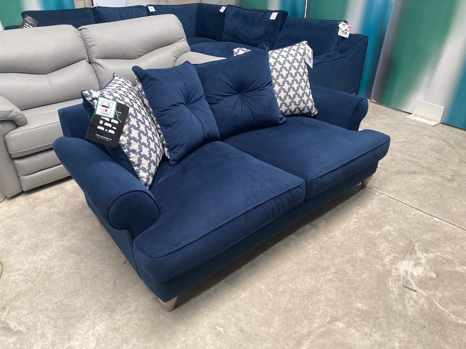 BRAND NEW LOUNGE Co Company Furniture Village BRIONY BRONWYN Blue