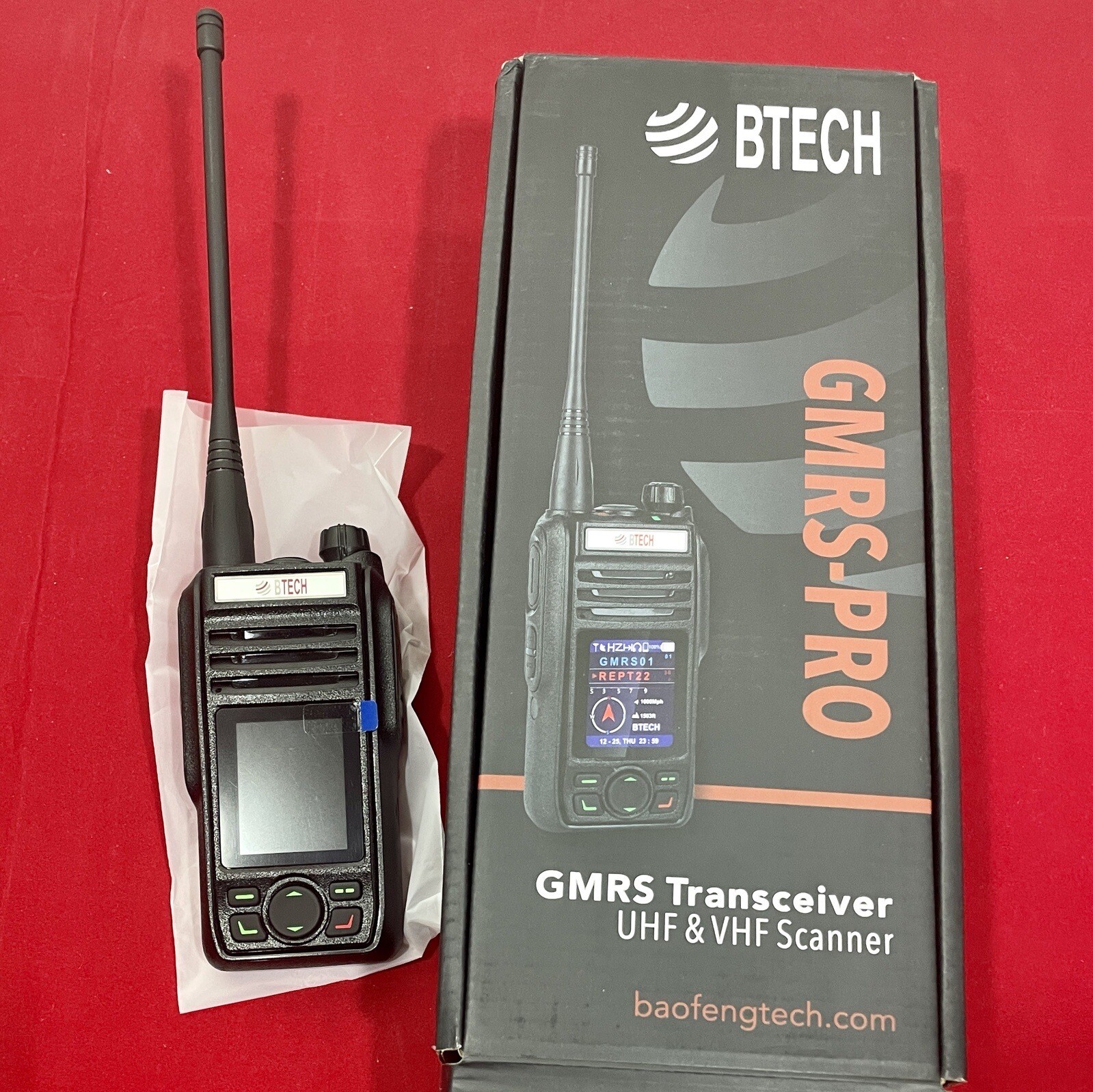 BTECH GMRSPRO IP67 Waterproof APP Programmable Bluetooth GMRS TwoWay Radio 850004124314 eBay