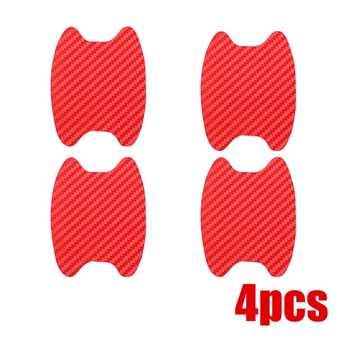 4x Carbon Fiber Car Door Handle Anti Scratch Protector Cover Sticker Accessories - Picture 14 of 15