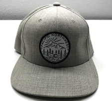 Pacific Northwest Yupoong Baseball Cap Gray Mens OSFM Snapback Front Patch