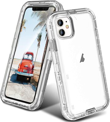 For iPhone 12 11 Pro Max X XR 6 6s 7 8 Plus SE 2020 Shockproof Clear Cover Case