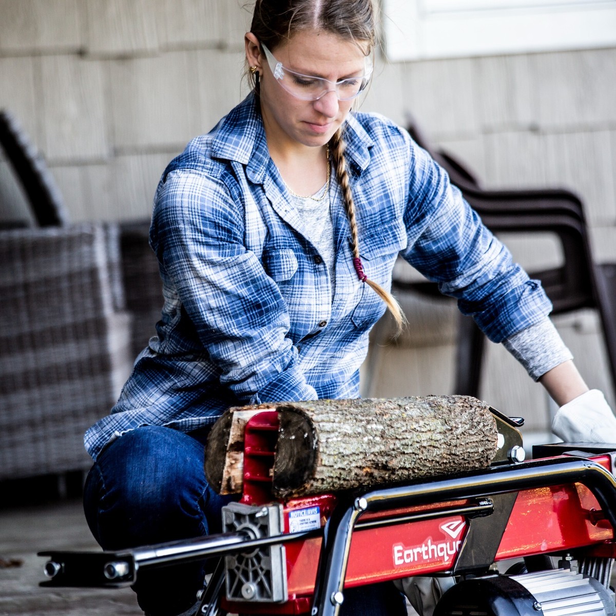 32228 Portable Wheeled Earthquake 5-Ton 120V Electric Log Splitter REFURB  12642015458 | eBay