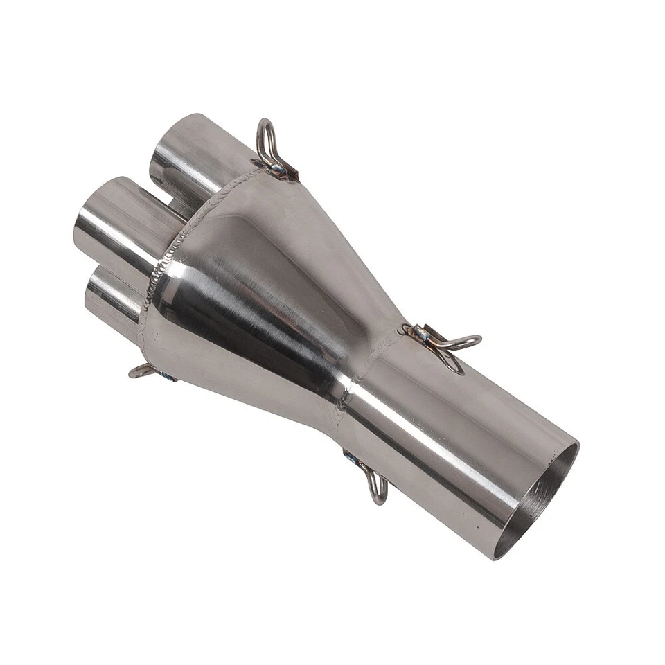 Adaptador de escape recto de acero inoxidable para BMW K100 K75 Cafe Racer Scrambler Foto 2 de 4