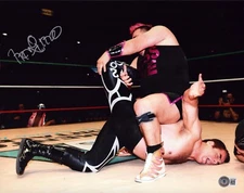 Maximo Signed 11x14 Photo BAS COA CMLL Lucha Libre AAA New Japan Pro Wrestling 7