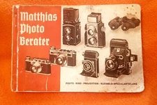 Matthias Photo Consultant Leica - Contax - Zeiss Etc. V 1938 -192 S.Text.deutsch