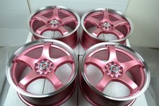 17 Pink Wheels Rims Civic Corolla Soul Optima Matrix Tc Accord Tsx 5x100 5x114.3
