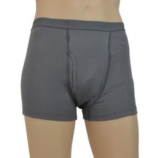 Gray Reusable Incontinence Briefs Pants Cotton Underwear For Men 4 Size