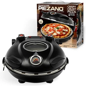 Granitestone Piezano Indoor/Outdoor Portable Electric Pizza Oven w Ceramic Stone