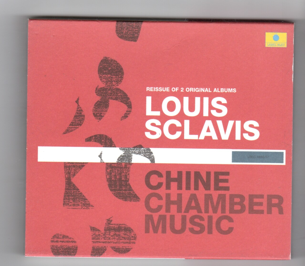 (IS123) Louis Sclavis, Chine Chamber Music - 2003 French double CD