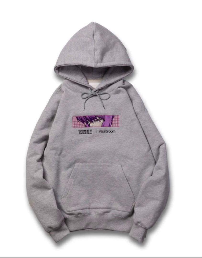 vaultroom Ghost in the Shell MOTOKO Hoodie GREY size L From Japan 