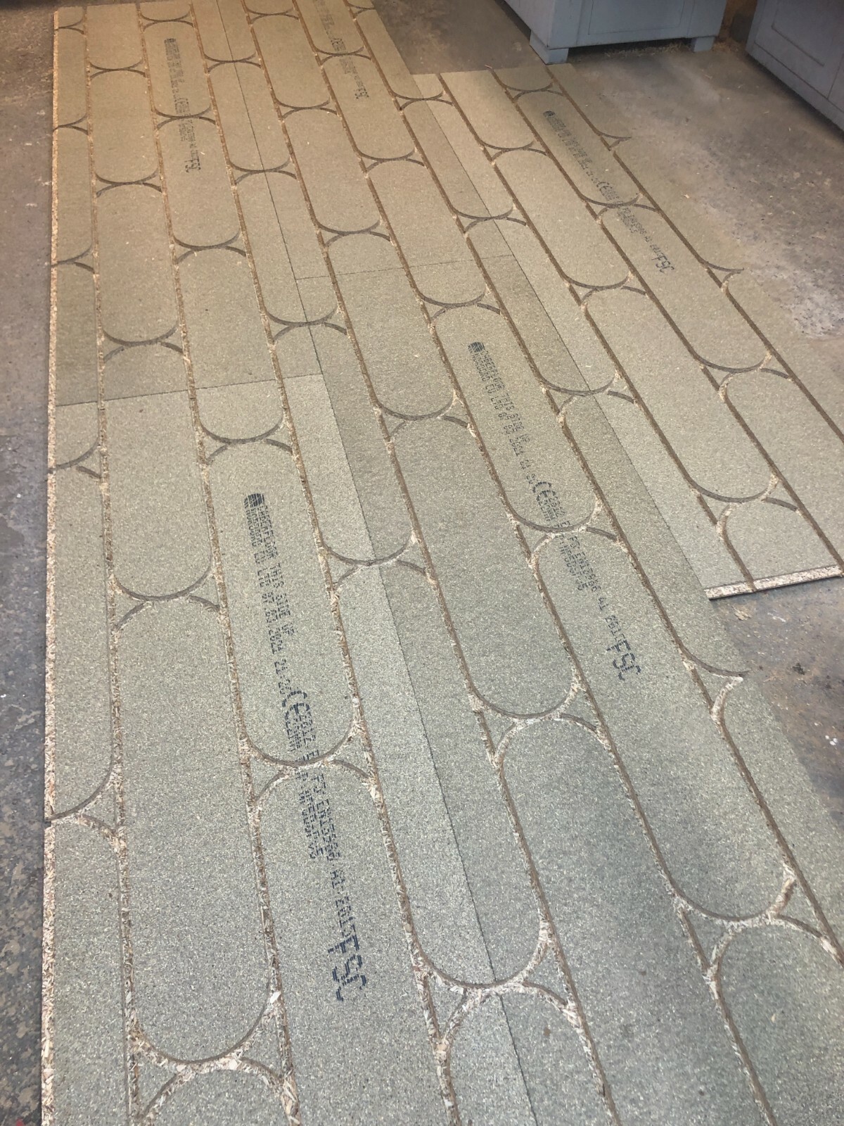 Pre routed Underfloor Heating Chipboard Boards 22mm x 2400mm x 600mm 16mm  Pipe | eBay