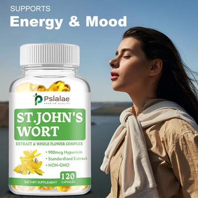 Complément Alimentaire Millepertuis 900mg - 120 Gélules - Gestion Du Stress, Pslalae - Neuf (Valide 01/2027)