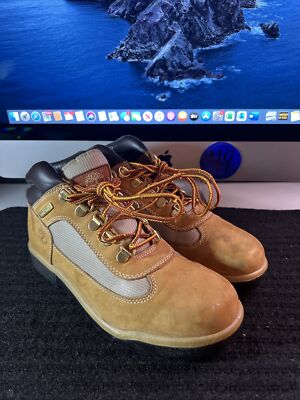 Sz 5 TIMBERLAND 15990 Junior size Wheat FIELD BOOT Nubuck water resistant YOUTH