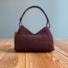 Staud 365 Mahogany Suede Leather Shoulder Bag Crossbody Purse EUC - 0317JF