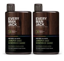Every Man Jack Body Wash - Juniper Sage - Twin Pack - 13.5 oz 27 oz total 