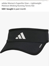 adidas Women's Superlite Visor / Lightweight Moisture- Wicking, New With Tags