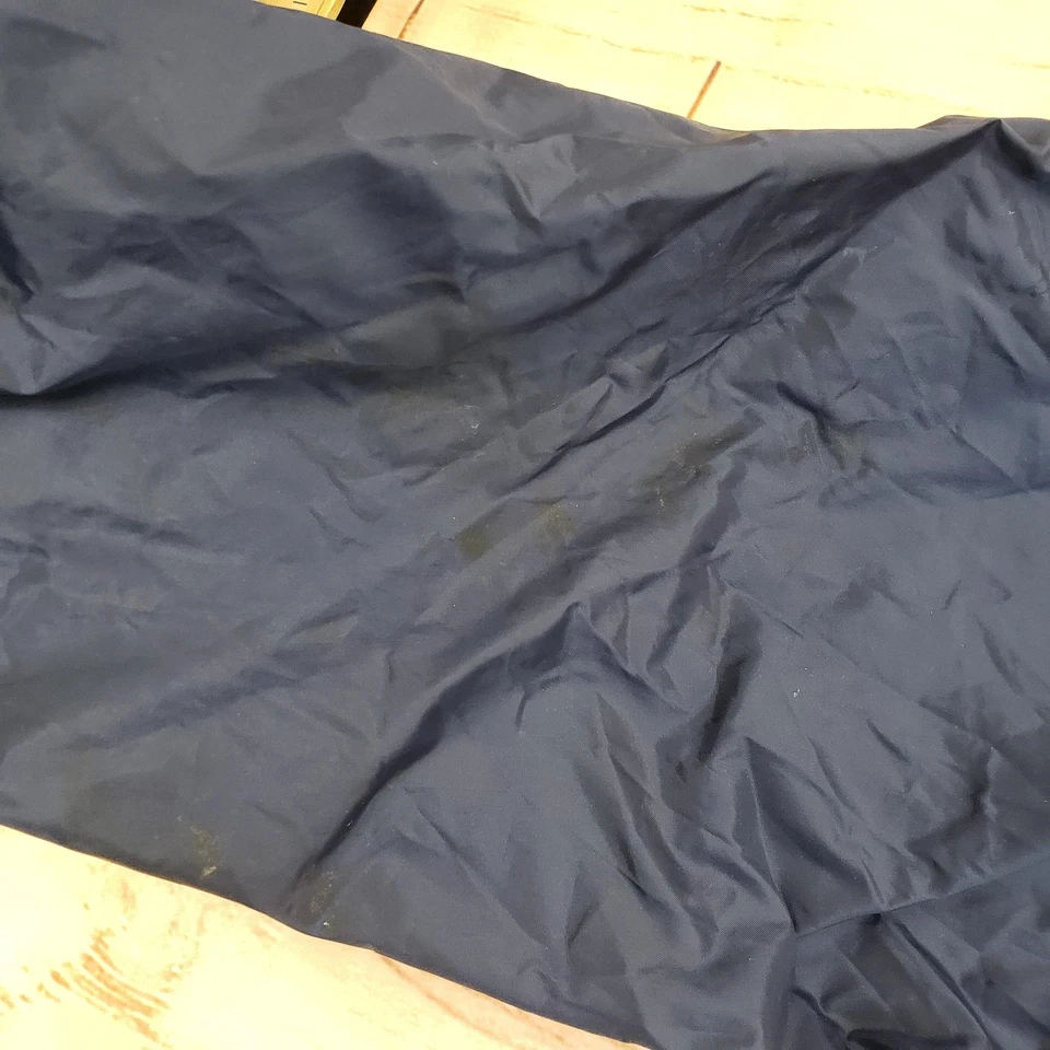 Jaqueta masculina vintage JanSport verde média náilon marinho com capuz Anorak pulôver anos 90 - Imagem 4 de 4