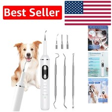 Professional Dog  Cat Tooth Cleaner with 4 Heads  High-Frequency Vibration