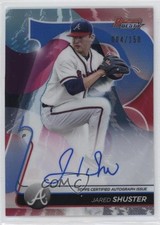 2020 Bowman's Best of Blue Refractor 4/150 Jared Shuster #B20-JSH Auto 0o3x