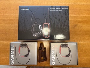 ALPHA 100 GPS Device Bundle w/ 3 Collars, All Cords & Manuals (As Pictured).
