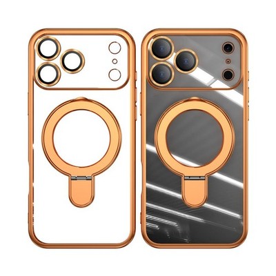 For iPhone 17 Pro Max Air 16 15 14 13 Mag Safe Case with Ring Stand Lens Cover