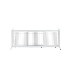 Freestanding Pet Gate, Large, Origami White