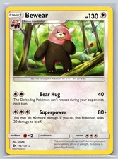 Bewear 112/149 Sole e Luna Pokemon TCG Incolore Fase 1 Abbraccio Orso Carta Rara