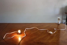 6 Foot Single Bulb Socket Light Cord Christmas Villages Buildings Roll Switch C7