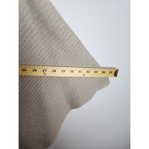 Tabitha Webb wool blend lightweight poncho neutral tan sz O/S classic beach - Picture 6 of 7