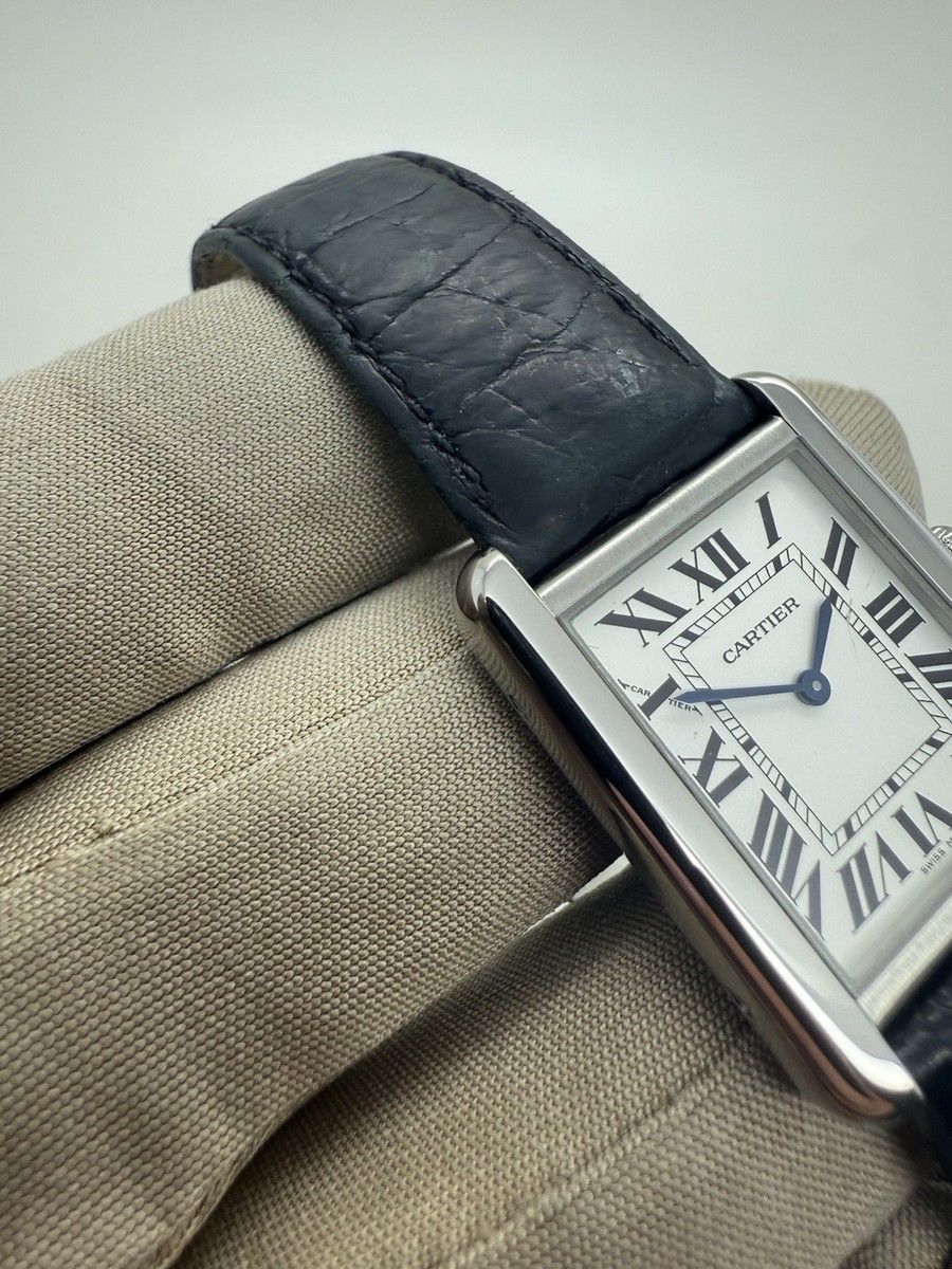 2016 Cartier Tank Solo Steel Ladies Small Quartz Leather Strap