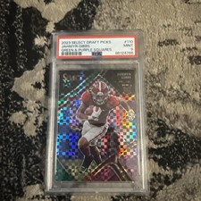2023 Panini Select - Jahmyr Gibbs #110 Green & Purple Squares Prizm  /100 POP 3