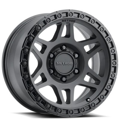 17x8.5 Method Wheels 312 Matte Black with Gloss Black Lip Off-Road Rims (4pcs)