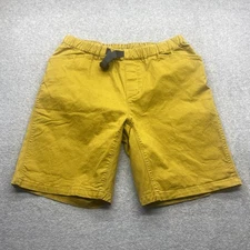 Mountain Hardwear Shorts Mens Medium Flat Front Chino Belted Duck Brown Pocket
