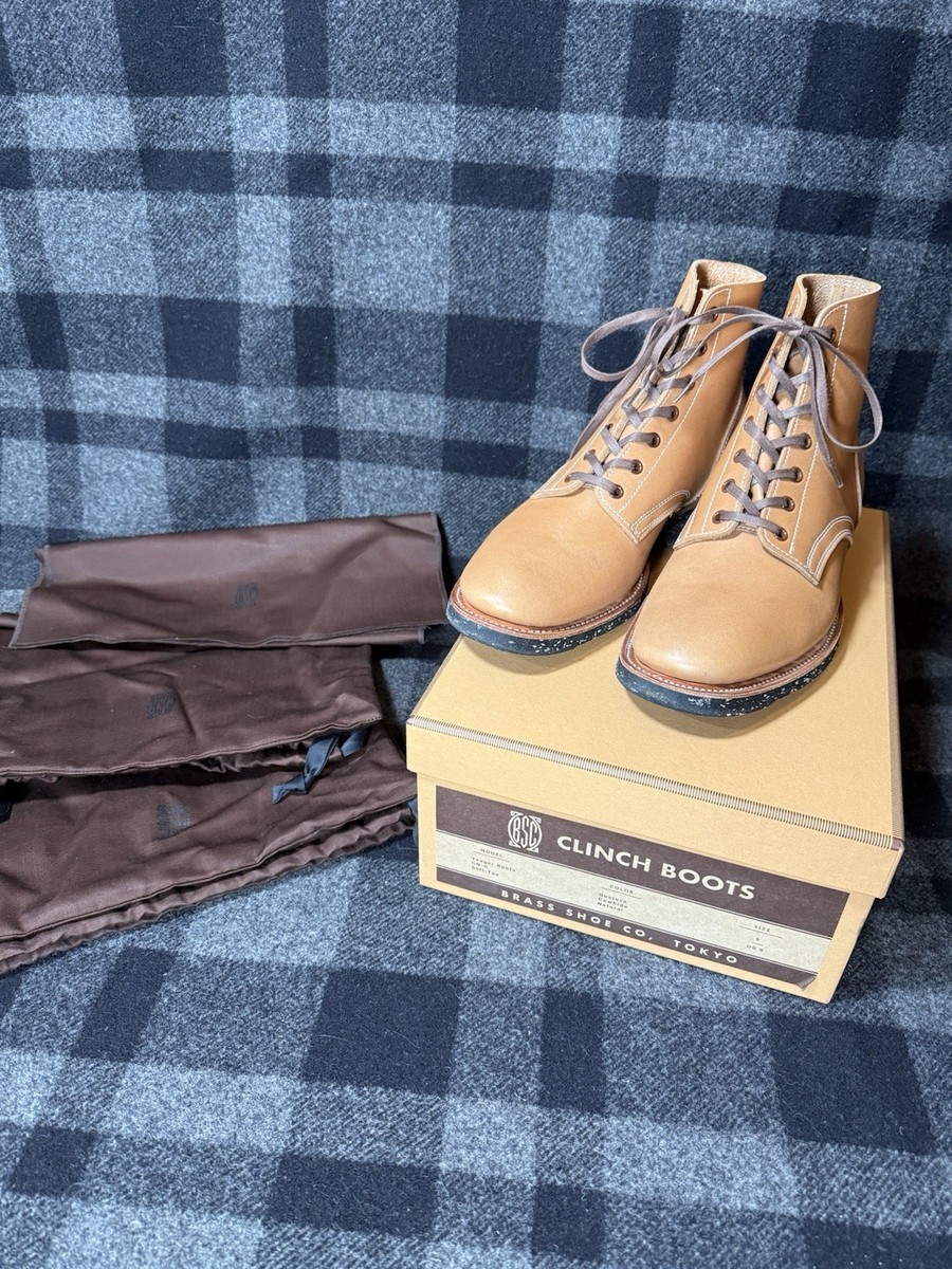 naofumi76様分 CLINCH e Boots us8.5 Clinch Yeager Boots - CN-S Last - US 8 - Natural Gustave Cowgide