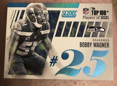 2022 Score #T25 Bobby Wagner The Top 100 OF 2021 Canvas SSP Case Hit