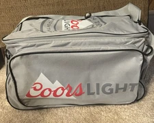 NEW- Coors Light Portable Cooler On Wheels Extend Handle Zipper Liner Large