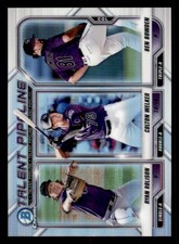 2021 Bowman Chrome Refractors #TPCOL Ben Bowden/Ryan Rolison/Colton Welker