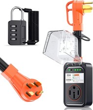 RV Surge Protector 50 Amp Waterproof, Upgraded 12000 Joules RV Power Protecto...