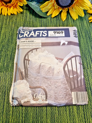 McCalls Schnittmuster 9169 Basteln Babyzimmer Quilt Überwurf Kerzendocht Kissen