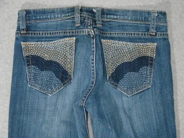 TG09437 **DELIA'S** VAQUEROS BOOT CUT MUJER talla 7-8 AZUL OSCURO Foto 3 de 4