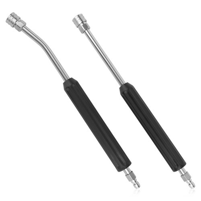 #ad 2 PCS Pressure Washer Lance Power Washer Extension Curved Straight $32.44