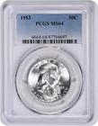 1953 Franklin Silver Half Dollar MS64 PCGS