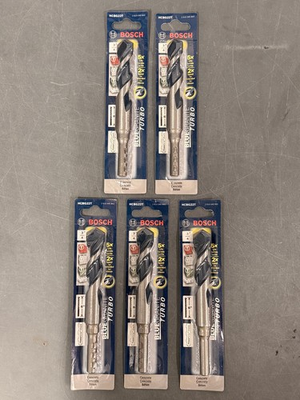 #ad LOT OF 5 Bosch ¾quot; x 6quot; BlueGranite Turbo Carbide Hammer Drill Bits HCBG22T $54.00