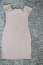 Forever 21 Dress Small Beige Bodycon Sleeveless