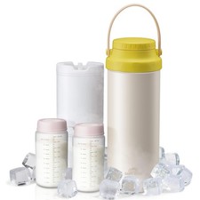 Portable Breast Milk Cooler Bottles: 24-Hour Cooling for Breastmilk Storage a...