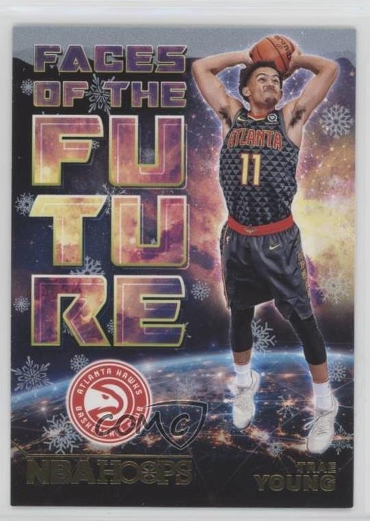2018-19 Panini NBA Hoops Faces of the Future Winter Trae Young #5 Rookie RC 03od