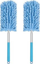 Mini Duster for Cleaning, 360 Bendable Hand Dusters with Extension Pole, Washab