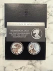 2021 American Eagle One Ounce Silver Reverse Proof Two-Coin Set Designer Edition